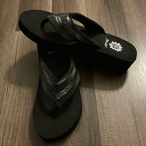 Yellow Box flip flops